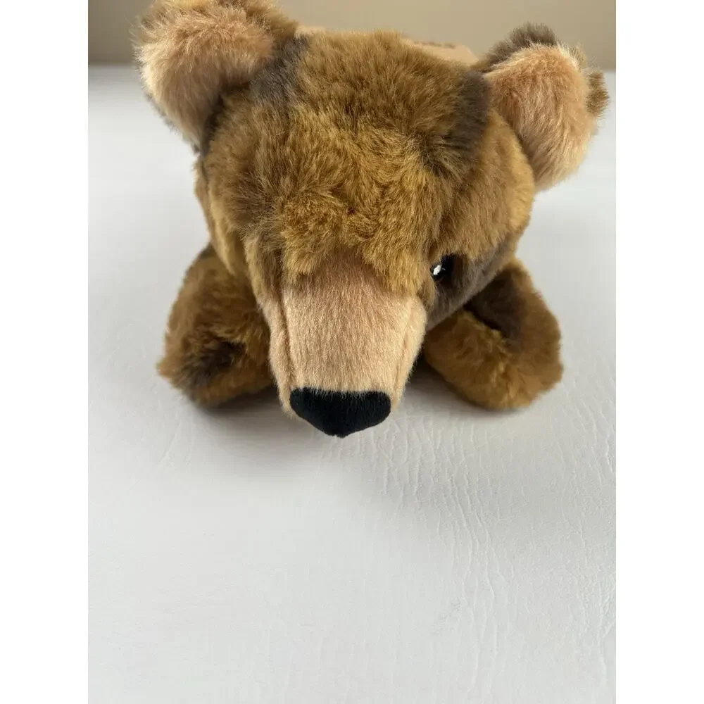 Pally Paws Bear Squeaky Dog Toy Plush 11” Brown Puppy Chew Interactive Pet Toy